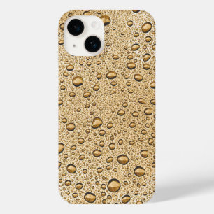 Coque Pour iPhone 14 gouttelettes d'eau d'or