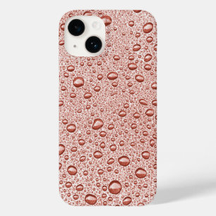 Coque Pour iPhone 14 Gouttelettes d'eau orange pêche
