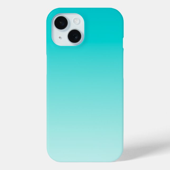 Coques Case-Mate iPhone gradient aqueux turquoise (Verso)