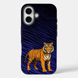 Coque Pour iPhone 16 Gradient de Tiger Pattern avec Tiger