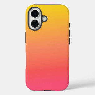 Coque Pour iPhone 16 Gradient jaune et rose