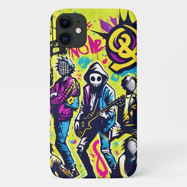 Coques Case-Mate iPhone Graffiti de Punk Rock Street Art Band (Dos)
