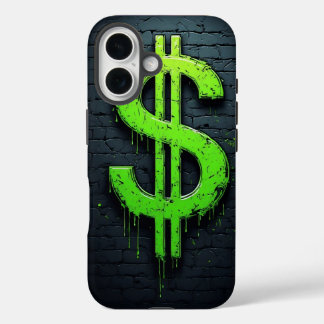 Coque Pour iPhone 16 Graffiti Dollar Sign – Urban Money Art Phone Case
