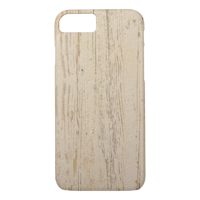 Coques Case-Mate iPhone Grains de bois texturés blancs blanchis (Dos)
