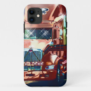 Coques Pour iPhone Grand camion lourd rouge pour des camionneurs et