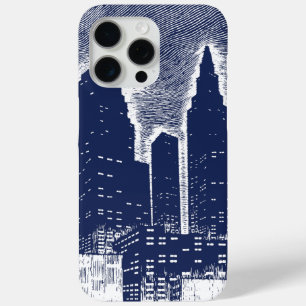 Coque iPhone 15 Pro Max Grand City Night Lights cityscape skyline