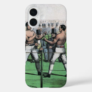 Coque Pour iPhone 16 Grand combat pour le championnat, boxe vintage