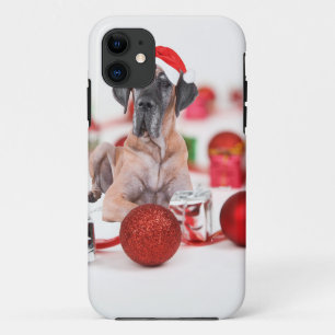 Etui iPhone Case-Mate Grand Danois avec ornements de Noël Cadeaux