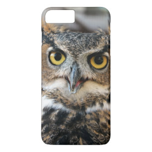 Coque iPhone 7 Plus Grand-duc d'Amérique (Bubo virginianus)