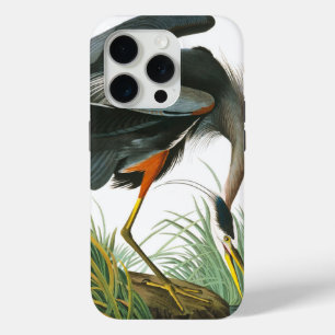 Coque iPhone 15 Pro Grand héron bleu par John James Audubon