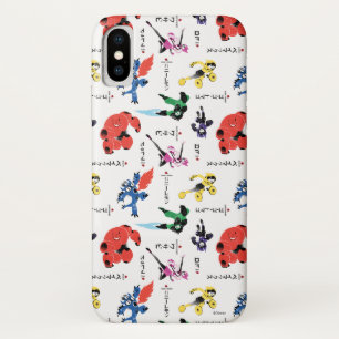 Coque iPhone X Grand héros 6 Motif de combat