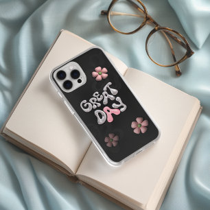 Coque Pour iPhone 14 Pro Grand Jour Jouer casque de téléphone floral