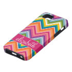 Grand Motif coloré Chevron avec nom