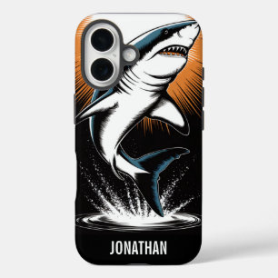 Coque Pour iPhone 16 Grand requin blanc