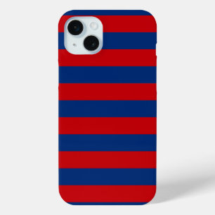 Coque iPhone 15 Mini Grand Thème Nautique Style De Bandes Horizontales