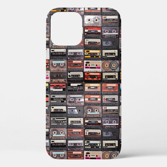 Coques Case-Mate iPhone Grande collection de cassettes audio. Musique rétr (Verso)