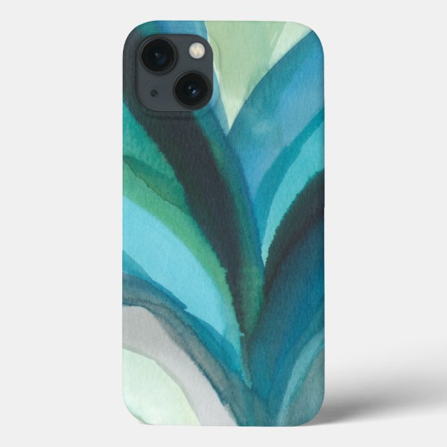 Coques Case-Mate iPhone Grande feuille bleue I (Verso)