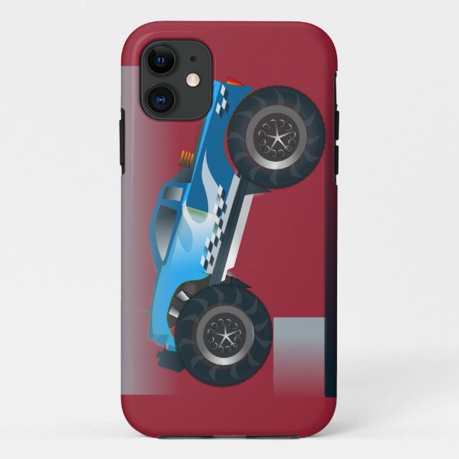 Coques Case-Mate iPhone Grande Monster Truck Speedway-amoureux de la conce (Dos)