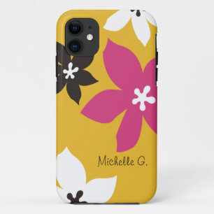 Case-Mate iPhone Case Grandes fleurs modernes imprimé personnalisé rose 