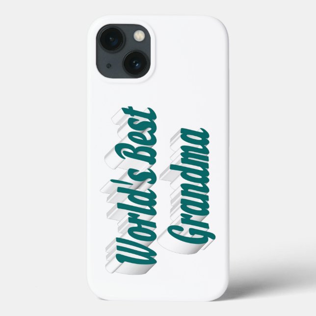 Coques Case-Mate iPhone Grandma green typography  (Verso)