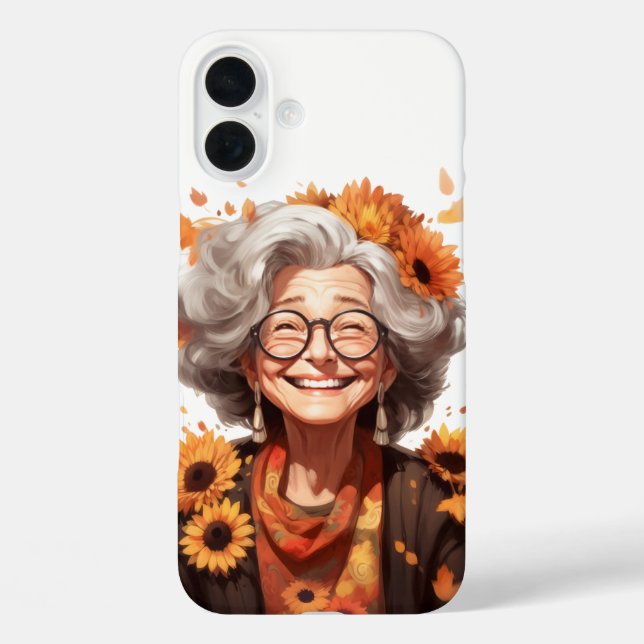 COQUES Case-Mate iPhone GRANDMA TRÈS CHALEUREUSE AVEC DES SOUCHES (Verso)