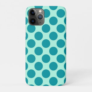 Etui iPhone Case-Mate Grands points rétro - aqua et turquoise