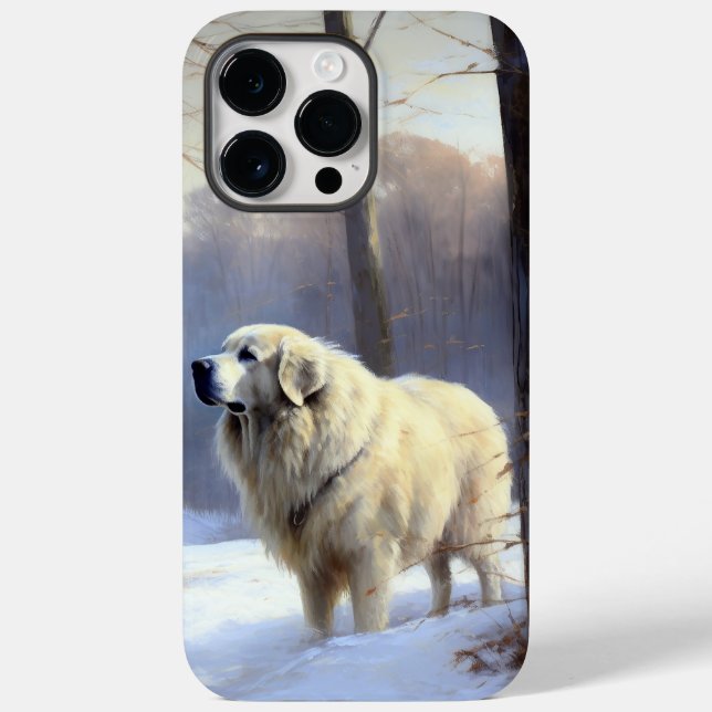 Coques Case-Mate iPhone Grands Pyrénées Qu'il neige Noël (Verso)