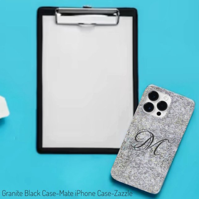 Coques Case-Mate iPhone Granit noir (Créateur téléchargé)