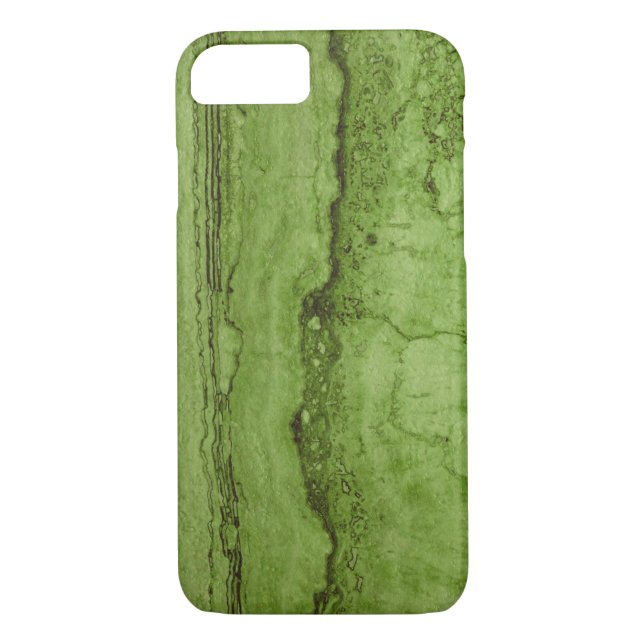 Coques Case-Mate iPhone Granite abstrait vert | motif en marbre de pierre (Dos)