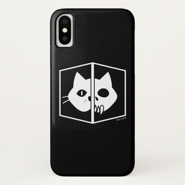 Coques Case-Mate iPhone Graphique de chat de Schrödinger (Dos)