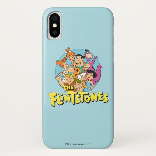 Coques Case-Mate iPhone Graphique de la famille Pierrafeu et Roubles (Dos)