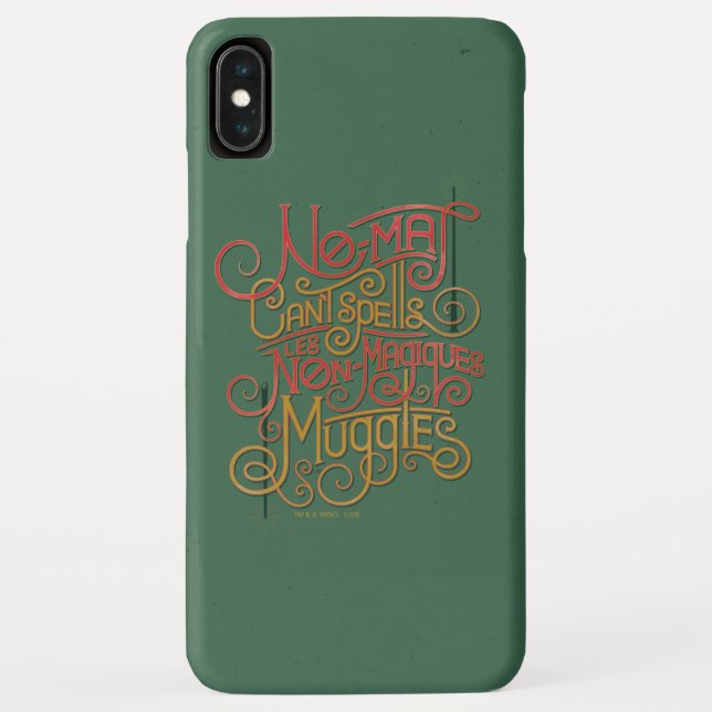 Coques Case-Mate iPhone Graphique de traductions localisées MUGGLE™ (Dos)