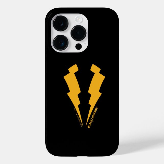 Coques Case-Mate iPhone Graphique des boulons de foudre noirs (Verso)