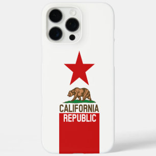 Coques iPhone 16 Pro Max Graphique Drapeau d'état de Californie dynamique s