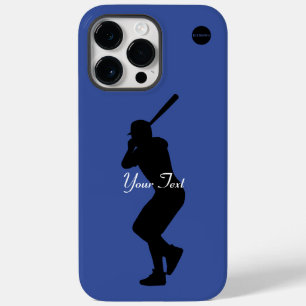Coque Pour Pour iPhone 14 Pro Max Graphique du joueur de baseball et votre nom HAMby