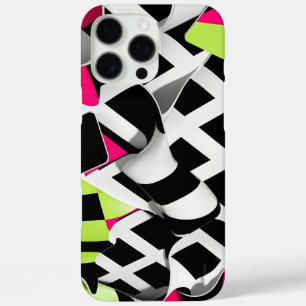 Coques iPhone 16 Pro Max Graphique en gras de tableau de bord tordu