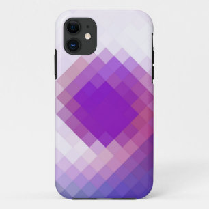 Coque iPhone 11 Graphique transparent pour diamant violet