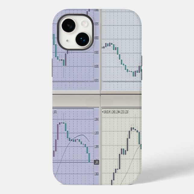 Coques Case-Mate iPhone Graphiques de marché stocks ouverts dans quatre fe (Verso)