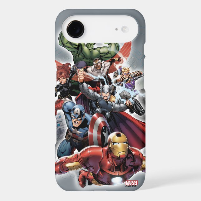 Coques Case-Mate iPhone Graphisme d'attaque des Avengers (Verso)