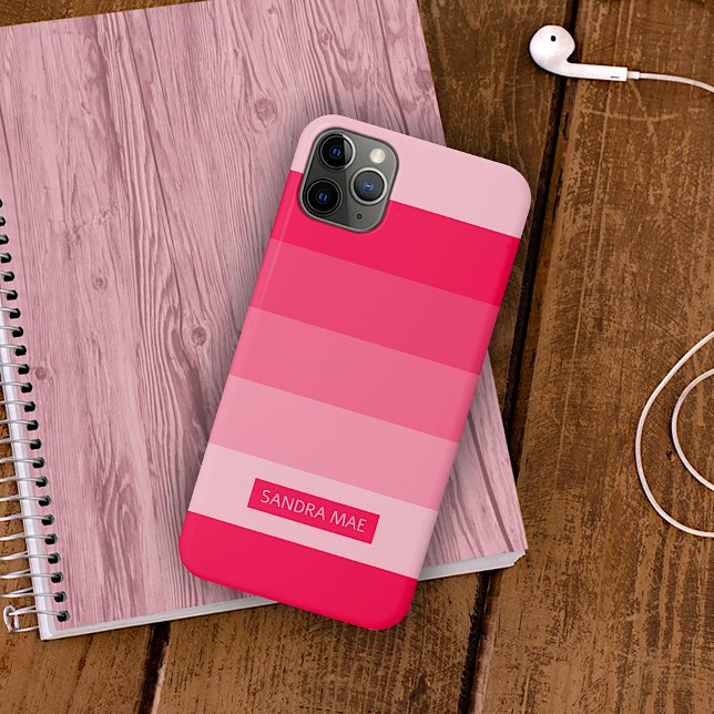 Coques Case-Mate iPhone Gras Personnalisé Été Rouge Rose Bleu Bleu (Créateur téléchargé)