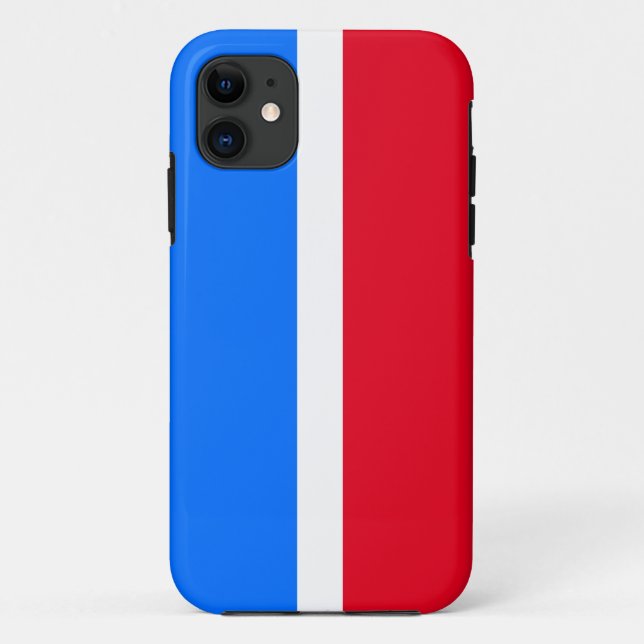 Coques Case-Mate iPhone Gras Sporty Bright Rouge Blanc Bleu Bleu (Dos)