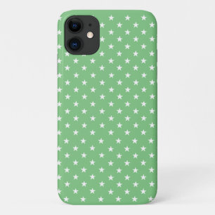 Coque Case-Mate Pour iPhone Grass Green White Stars, Élégant, Moderne