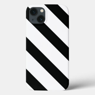 Etui iPhone Case-Mate Gravé (noir et blanc) Diagonal) Toute taille per