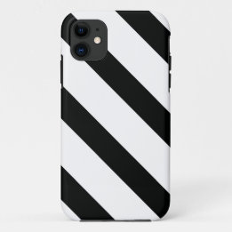 Coque iPhone 11 Gravé (noir et blanc) | Diagonal) Toute taille per
