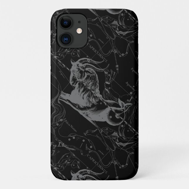 Coques Case-Mate iPhone Gravure 1690 de Hevelius de constellation de (Dos)