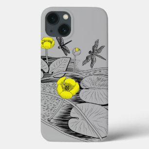 iPhone 13 Case Gravure de nénuphars