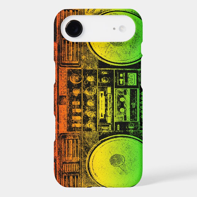 Coques Case-Mate iPhone Gravure du ghetto de Rasta (Verso)