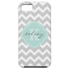 Gray and Mint Chevron Custom