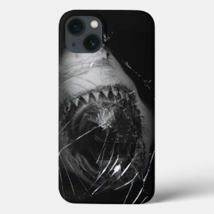 iPhone 13 Case Great white shark attack phone cover under ocean