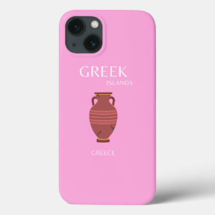 Case-Mate iPhone Case Grèce, Art Voyage, Preppy, Art Rétro, Rose
